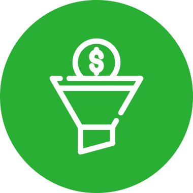 vektör huni simgesi, vektör illüstrasyonu