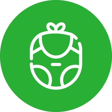 Yeşil bir simgenin vektör illüstrasyonu