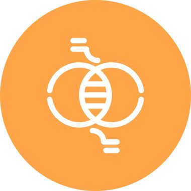 vektör DNA simgesi illüstrasyonu