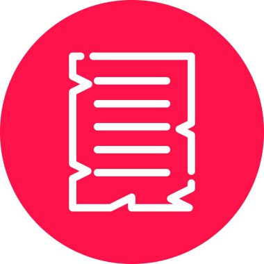 Belge. Web simgesi basit illüstrasyon