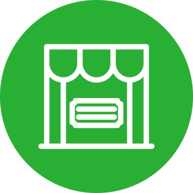 Alışveriş simgesinin vektör illüstrasyonu