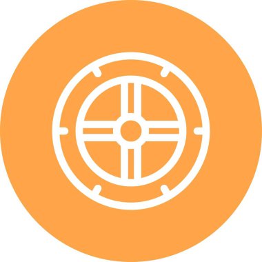 Güzel Hedef vektör satırı simgesi