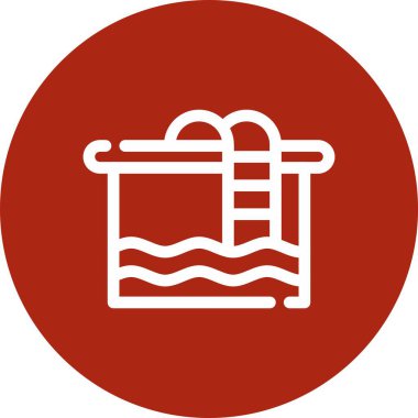 Benzersiz alışveriş sepeti vektör çizgisi simgesi