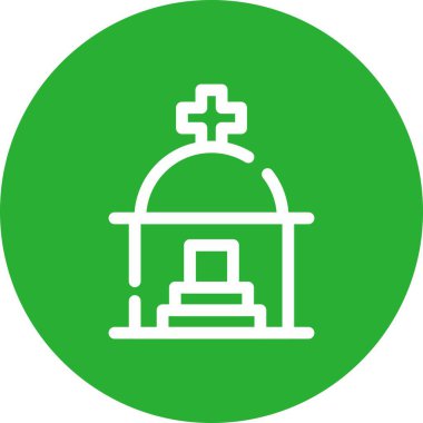 Bir kilise simgesinin vektör illüstrasyonu