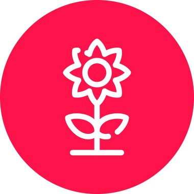 güzel çiçek vektör illüstrasyonu