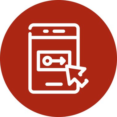 Vektör Mobil simge illüstrasyonu