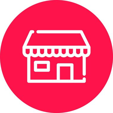 Bir ev binasının vektör çizimi