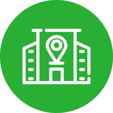 Vektör konumu simge illüstrasyonu