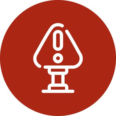 Benzersiz elektrik lamba çizgisi vektör simgesi