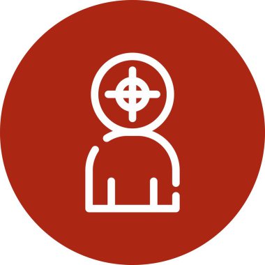 vektör hedef simgesi illüstrasyonu