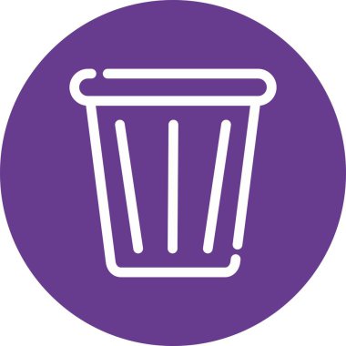 Çöp simgesinin vektör illüstrasyonu