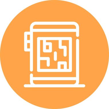 Kitap simgesinin vektör illüstrasyonu