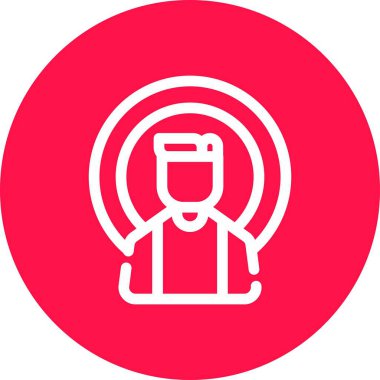 İnsan simgesinin vektör illüstrasyonu