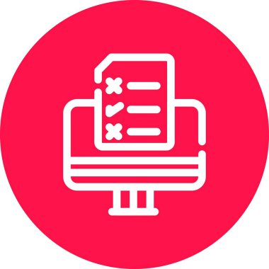 Dosya simgesinin vektör illüstrasyonu