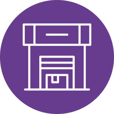 Mobilyaların vektör illüstrasyonu, simge