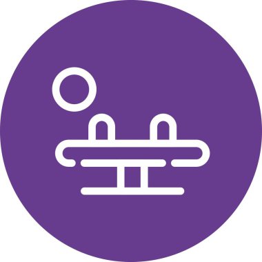 Tahterevalli ağ simgesi, vektör illüstrasyonu