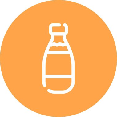 Şişe simgesinin vektör illüstrasyonu