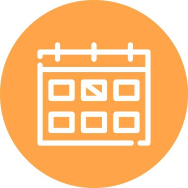 Takvim simgesi vektör illüstrasyonu