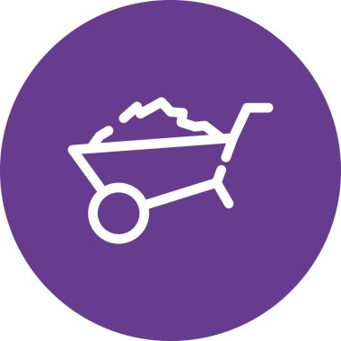 el arabası web simgesi, vektör illüstrasyonu