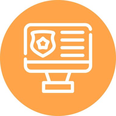 vektör koruma ağı simgesi