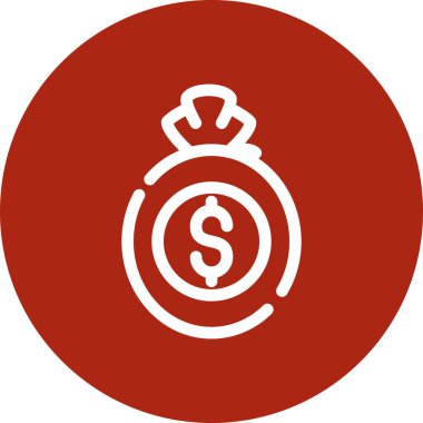 vektör para simgesi illüstrasyonu