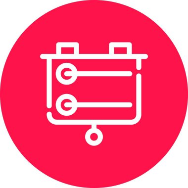 Takvim simgesinin vektör illüstrasyonu