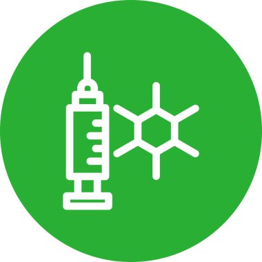 Test tüpünün modern simgesinin vektör illüstrasyonu