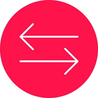 Yön ok ikonu vektör illüstrasyonu