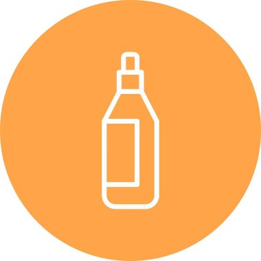 Benzersiz sprey şişe vektör çizgisi simgesi