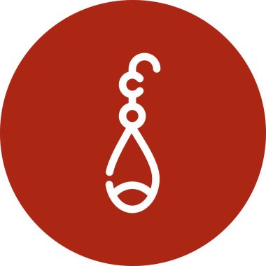 vektör askısı düz daire simgesi