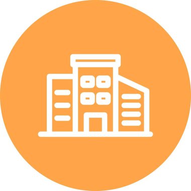 güzel ev vektör çizgisi simgesi