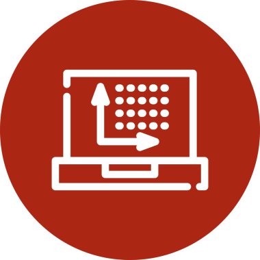 vektör lcd simgesi illüstrasyonu