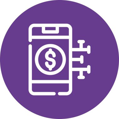 Vektör Mobil simge illüstrasyonu