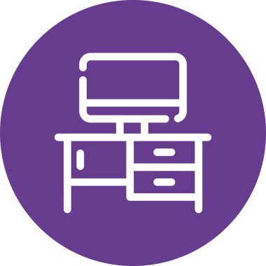 vektör lcd simgesi illüstrasyonu