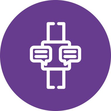 Benzersiz elektrik kablo vektör simgesi