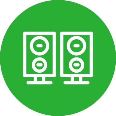 Hoparlör simgesinin vektör illüstrasyonu