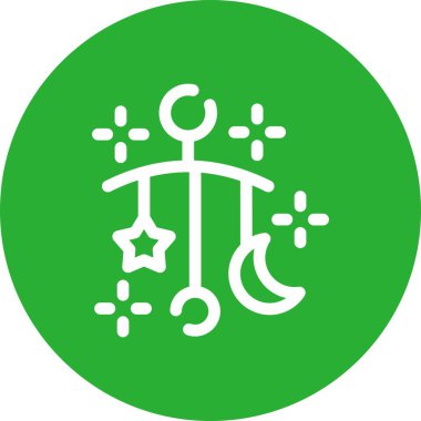 Bir noel ağacı simgesinin vektör illüstrasyonu