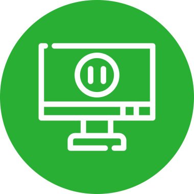 Bilgisayar. Web simgesi basit illüstrasyon
