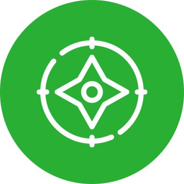 vektör pusula resimlemesi