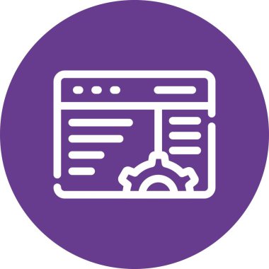 vektör lcd simgesi illüstrasyonu