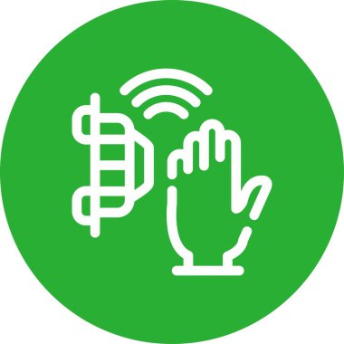 Dokunmatik ekran simgesinin vektör illüstrasyonu