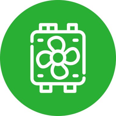 Benzersiz çip sembolü vektör simgesi