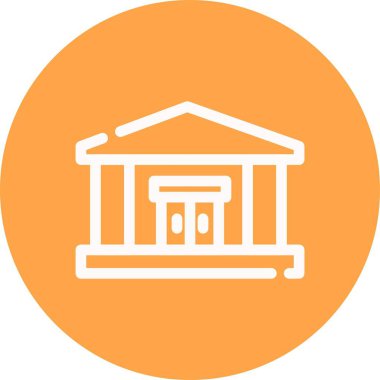 Benzersiz kütüphane vektörü simgesi