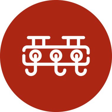 Vektör tren simgesi illüstrasyonu