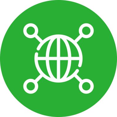 vektör ağ simgesi çizimi