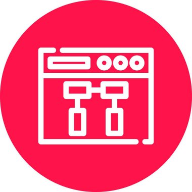 Modern b 'nin vektör illüstrasyonu eksik simgesi