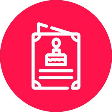 Belge simgesinin vektör illüstrasyonu