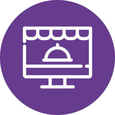 Gıda simgesinin vektör illüstrasyonu