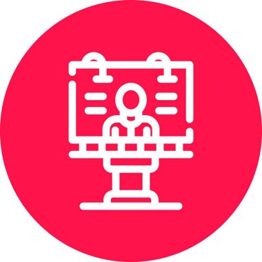 vektör lcd simgesi illüstrasyonu