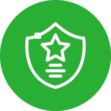 Rozet Simgesi Moda Biçiminde İzole Arkaplan